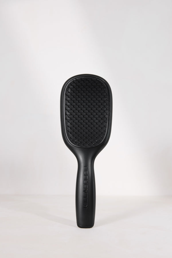 KILLABRUSH The Original Paddle antimicrobial detangling paddle hair brush in onyx black — view 2