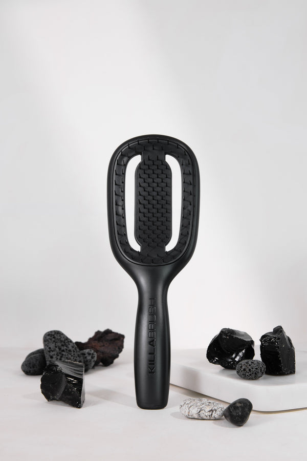 KILLABRUSH The Vented Blow Styler antimicrobial vented blow dry hair brush in onyx black