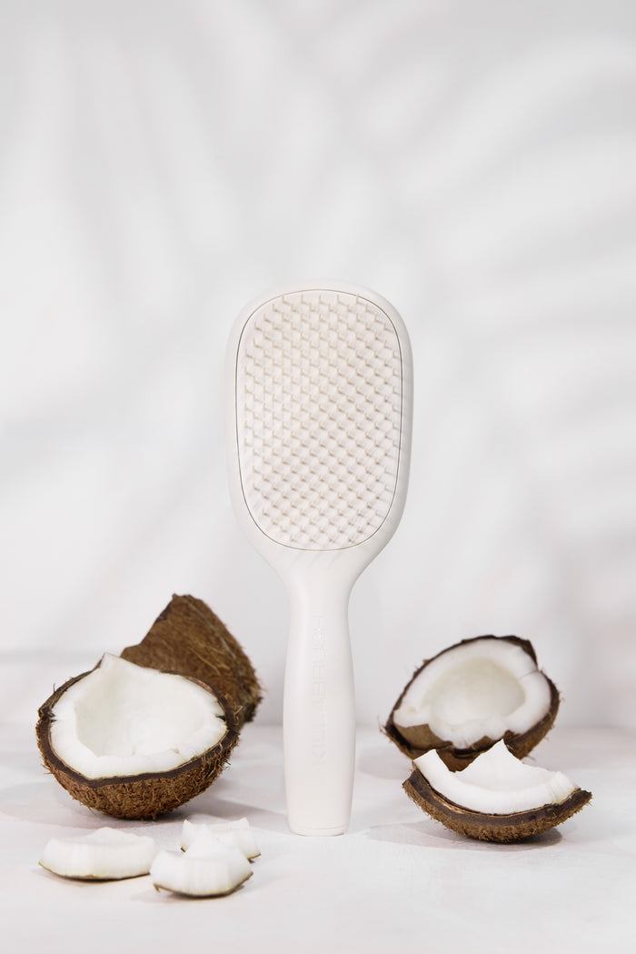 KILLABRUSH antimicrobial paddle brush in coconut white — Coconut
