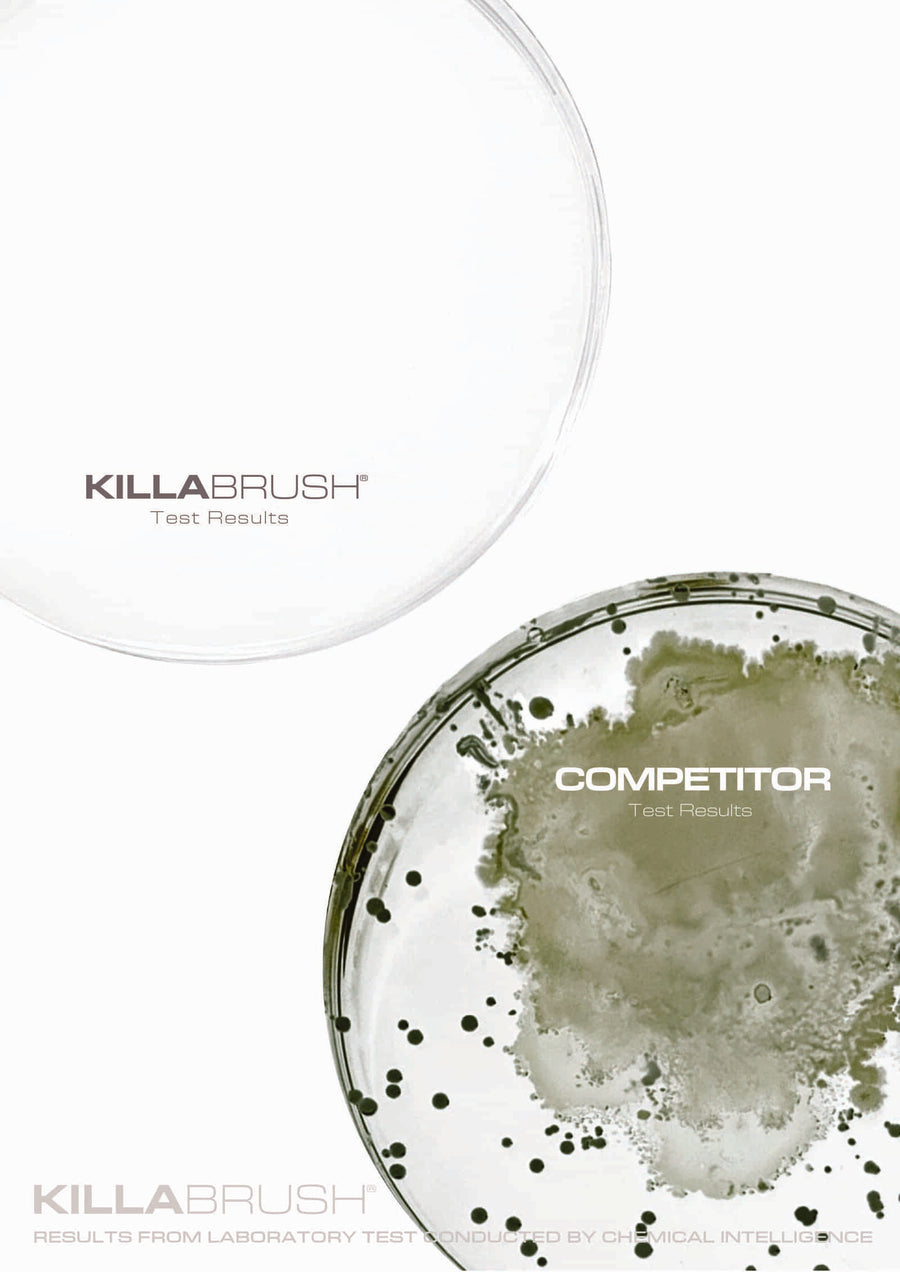 KILLABRUSH® test results vs competitor
